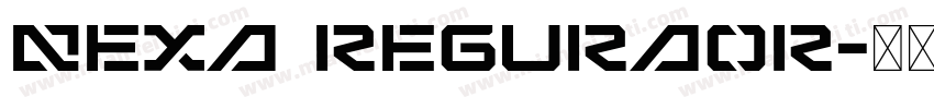 NEXA REGURAOR字体转换